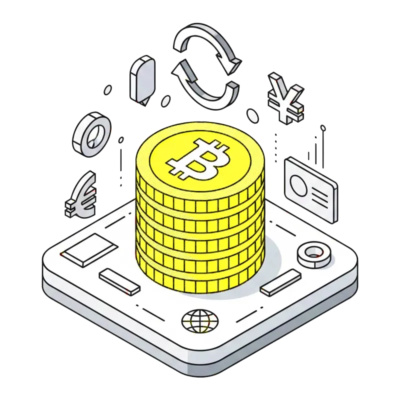 Crypto exchanges illustration